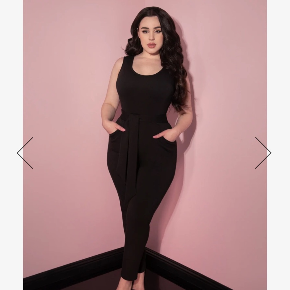 Micheline Pitt- COZY JUMPSUIT IN BLACK